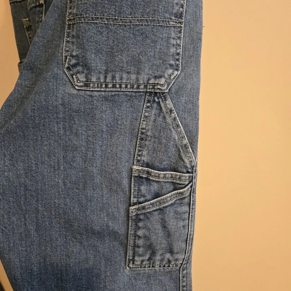 Old Navy Vtg 90s Painter's Carpenter Jeans Med Wash Denim 31 X 32